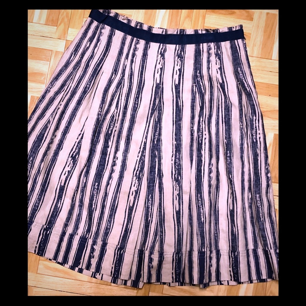 Banana Republic linen pleated skirt 6